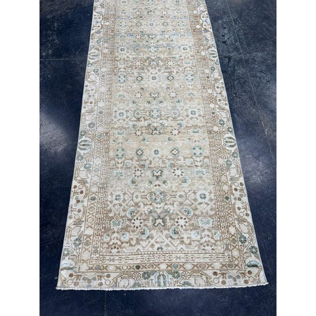Early 21st Century Turkish Vintage Rug 3' x 9'7" For Sale - Image 5 of 7