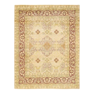 Mogul, One-of-a-Kind Hand-Knotted Area Rug in Ivory, 8' 1" x 10' 2" For Sale