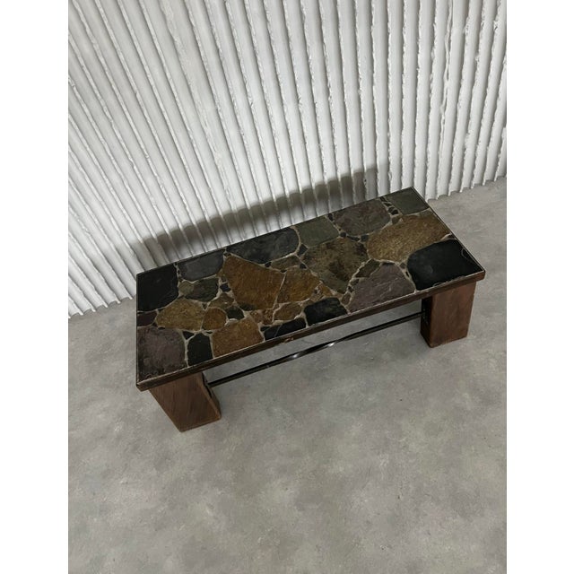 Slate Coffee Table, France, 1990s For Sale - Image 6 of 8