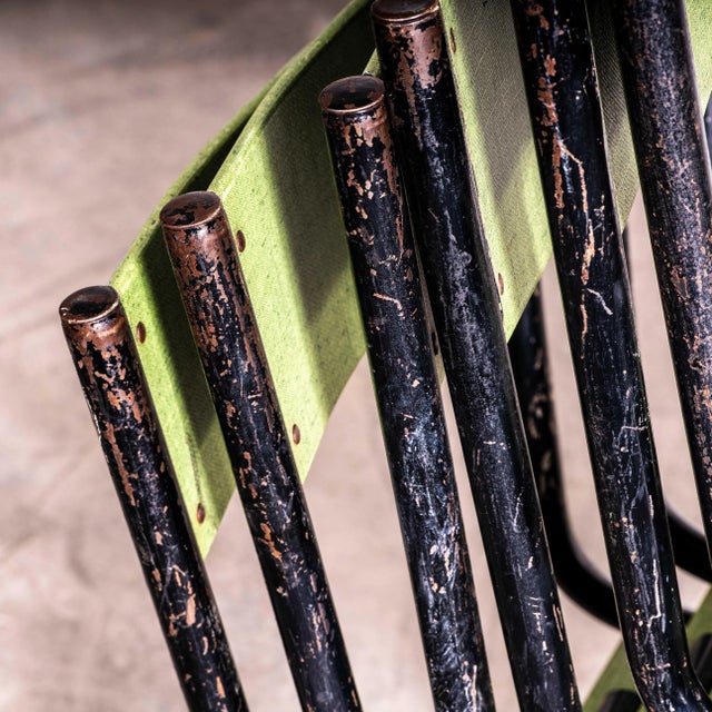 1950s Green Woven Laminate 510 Dining Chair from Mullca, 1950s For Sale - Image 5 of 10