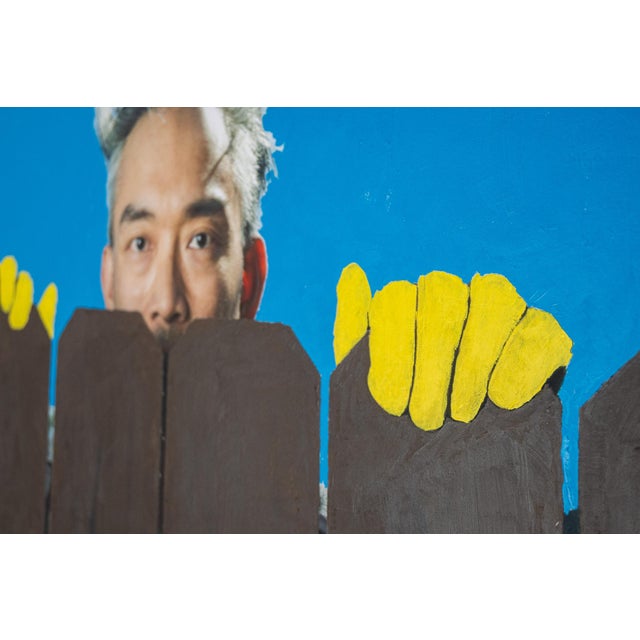 Digital Photograph With Acrylic Paint Titled Peeking Over by Nicholas Sanders For Sale - Image 4 of 5