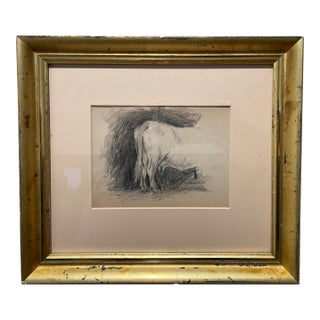 19th Century Back End of a Cow Drawing For Sale