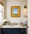 Original oil on canvas by Matt Thomas featuring an elegant pair of racing sailboats cutting through coastal waters beneath...