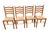 Vintage Italian Country Ladder Back Dining Chairs With Woven Rush Seats – Set of 4 Charming set of four vintage Italian...
