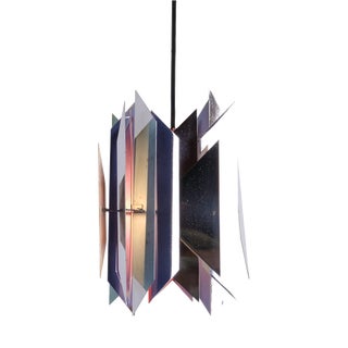 Tivoli Pendant in Chromed and Lacquered Metal by Simon P. Henningsen for Lyfa 1990s For Sale