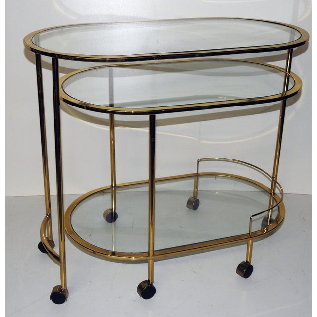 Mid-Century Modern Bar Cart or Cocktail Table | Chairish