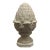 Vintage Artichoke Statue – Distressed Gray Architectural Decor For Sale