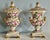 Italian Vtg. Pair of Italian Charleston Line Porcelain Lidded Lamp W/Roses For Sale - Image 3 of 13