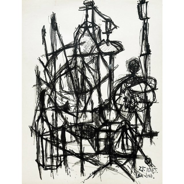 David Lan-bar (b.1912) is a Russian born Polish artist currently listed, exhibited and collected internationally. Lan-...