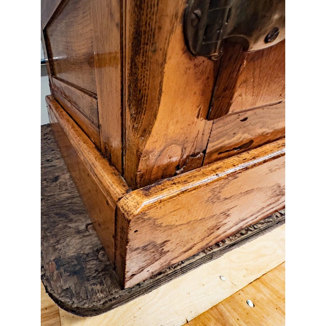 Antique Oak Ice Box For Sale In Portland, OR - Image 6 of 17