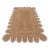 White Scallop Edge Jute Rug Runner 2.5x8 Ft. For Sale