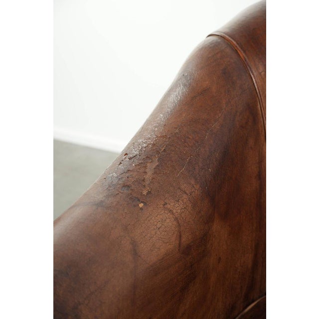 Vintage Sheepskin Club Armchairs, Set of 2 For Sale - Image 12 of 15