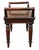 19th Century Victorian Mahogany Window Seat Hall Bench, 1850 For Sale - Image 4 of 12
