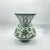 Handmade Ceramic King Vase (30cm) Emerald Green Hatai Pattern Pedestal Form For Sale - Image 9 of 10