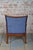 Blue Art Deco Armchair in Walnut, Czech, 1920s For Sale - Image 8 of 13
