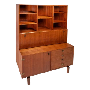 Danish Modern Teak 4-Drawer Sideboard with Topper by Peter Lovig Nielsen for Dansk Designs, circa 1950s