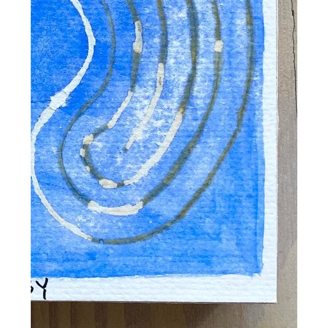 Original Gouache Resist Painting Painting is 6"x6" Cotton Rag Paper Archival Quality Mounted on 6x6 wood panel Creating...