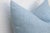 Large 24" Powder Blue Jaipur Blockprint Linen Pillow Cover For Sale - Image 4 of 7