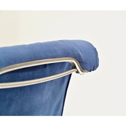 Blue Vintage Z Chairs by Gastone Rinaldi for RIMA, 1970s, Set of 6 For Sale - Image 8 of 11
