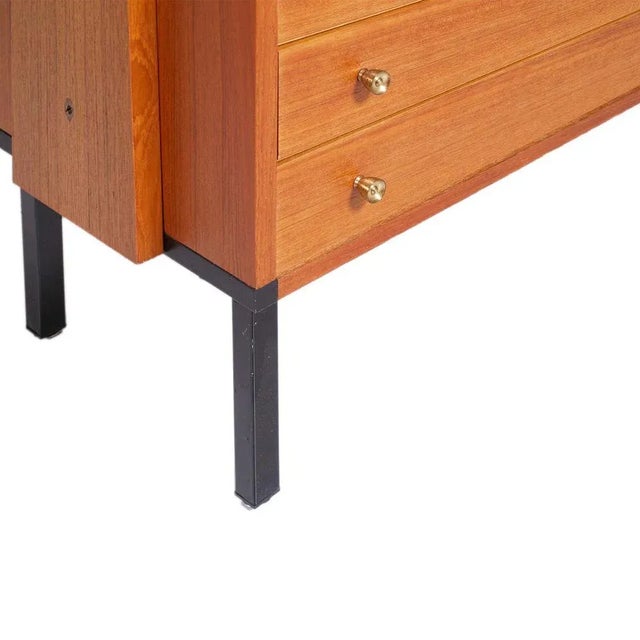 1960s Open Bookcase with Chest of Drawers by Vittorio Dassi for G. Cecchini & C., 1960s For Sale - Image 5 of 7