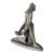 Sitting Woman Sculpture with Painted Patina, Ruth Gutman For Sale