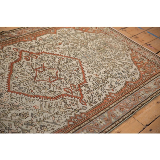 Antique Fine Distressed Malayer Rug - 3'11" x 6'2" For Sale - Image 10 of 11