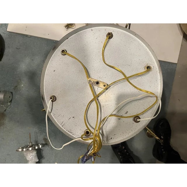 Red Brass Pendant Light from Stilnovo, 1950s For Sale - Image 9 of 10