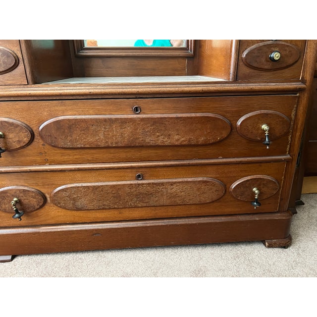 Late 19th Century Renaissance Revival Dresser W/Marble Top For Sale - Image 4 of 12
