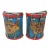Patriotic Continental Americana Drum Bookends, a Pair For Sale