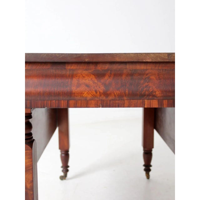Antique Mahogany Drop Leaf Table For Sale - Image 17 of 18