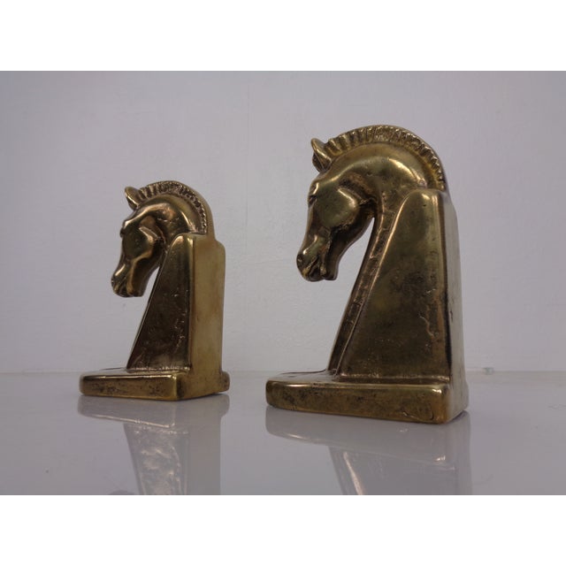 Brass Horses Bookends, 1960s, Set of 2 For Sale - Image 9 of 16