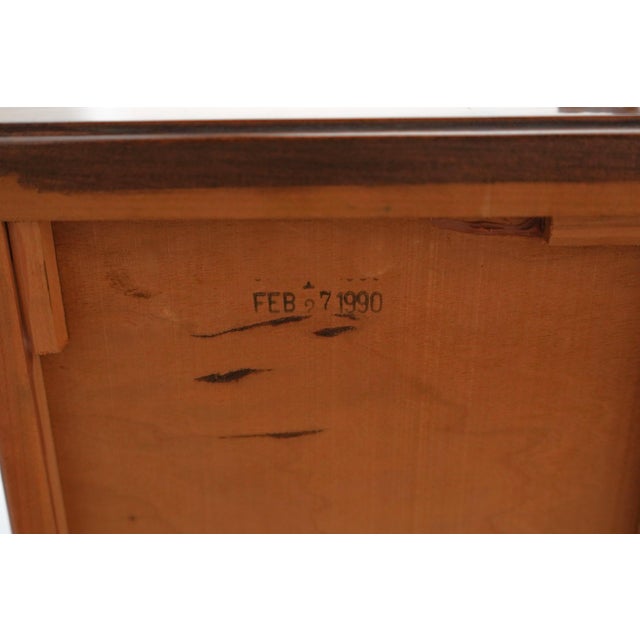Stickley Cherry 2 Piece Secretary Desk W. Bookcase For Sale - Image 18 of 18