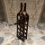 For your consideration, 11 Bottle Wine Rack in the shape of a wine bottle. Attributed to Don S Shoemaker. Mexico 1960s....