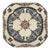 Late 19th Century Square Diane Plate in Polychrome Earthenware from Longchamp For Sale