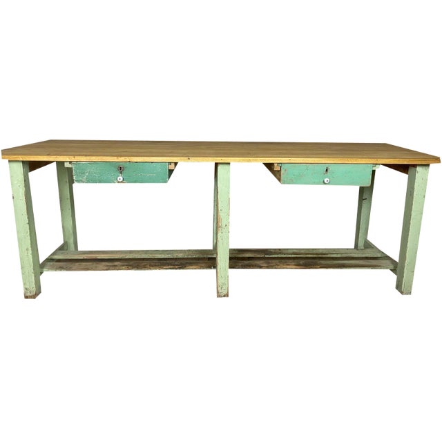 Vintage Industrial Workbench For Sale