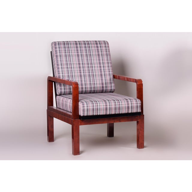 Art Deco Armchairs, Czech, 1930s, Set of 2 For Sale - Image 3 of 11