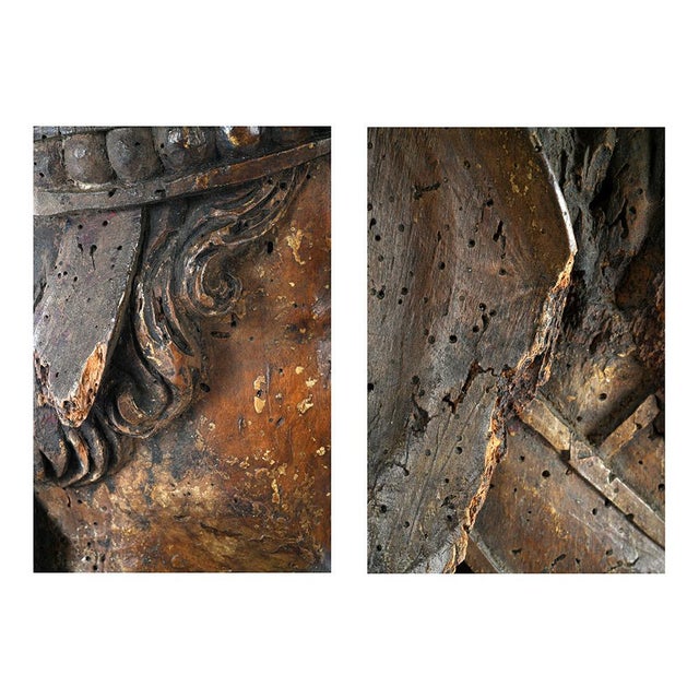 Timber Iron Sculpture of St. Nicolas For Sale - Image 4 of 5