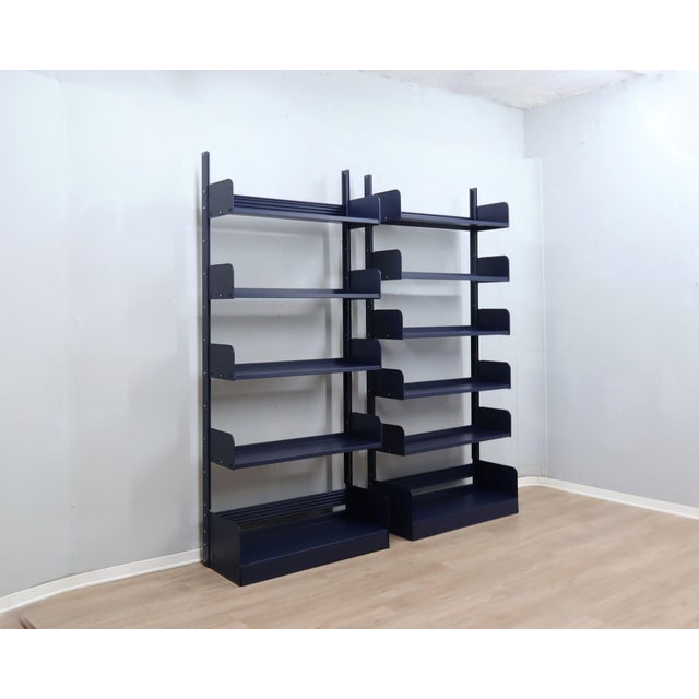 Congresso Modular Metal Bookcase from Lips Vago, 1970s, Set of 2, in Restored conditions. Designed 1970 to 1979 I have...