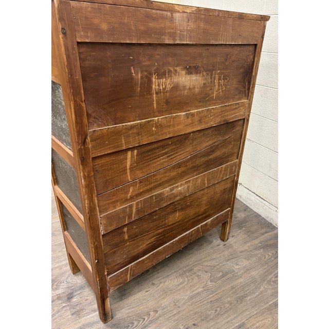 Antique Rustic French Provincial Punched Tin Pie Safe Jelly Cupboard Cabinet For Sale - Image 13 of 13