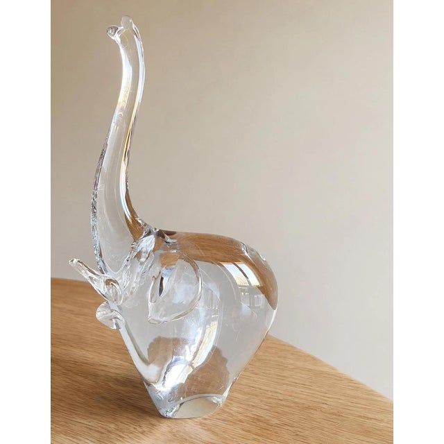 Vintage Transparent Murano Elephant, 1950s For Sale - Image 4 of 9