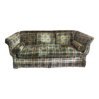 1960s Vintage Velvet Couch For Sale