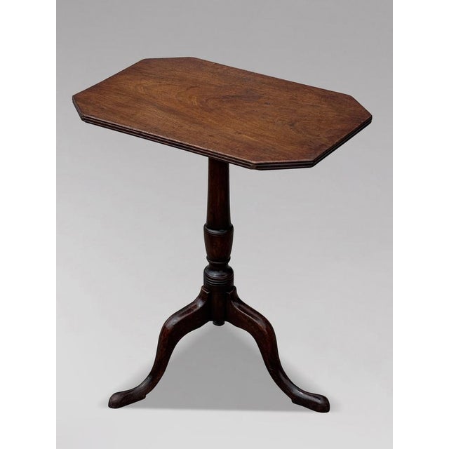 Wood Antique George III Mahogany Tripod Table, 1790 For Sale - Image 7 of 8
