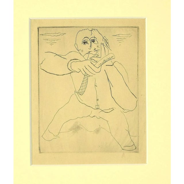 Mariette Lydis - the Barber - Original Etching and Drypoint - 1930s For Sale