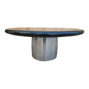 Mid Century Modern Vico Magistretti Style Bull Nose Edged Resin Top Coffee Table