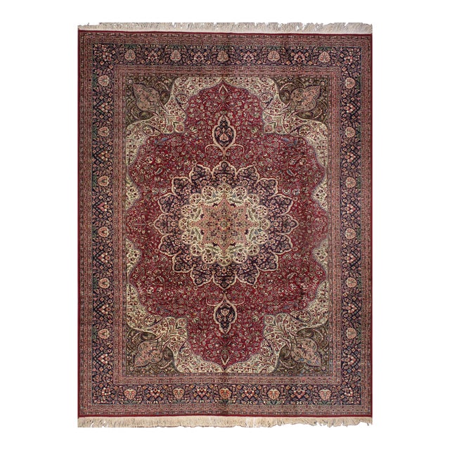 Turkish Vintage Kaysery Red Area Rug- 8' 7'' X 11' 4'' For Sale