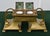 Art Nouveau Antique Art Nouveau Bronze Dbl. Inkwell and Porcelain Inserts For Sale - Image 3 of 16