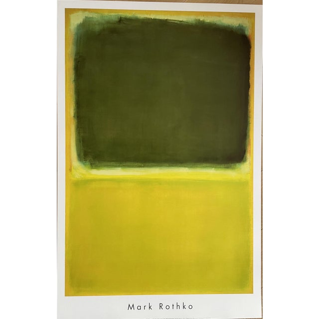 Yellow Mark Rothko, Abstract Composition, 1998, Print For Sale - Image 8 of 8