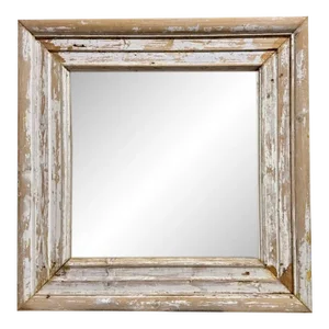 French Gessso Over Pine Mirror