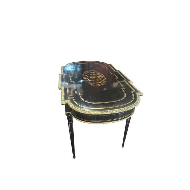 Late 19th Century Napoleon III Boulle Center Table, 1890 For Sale - Image 5 of 10