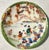 Green 1920’s Antique Japanese Chinoiserie Hand Painted Traditional Geisha Girl & Pagoda Plates & Small Bowls - A 17 Piece Set For Sale - Image 8 of 11
